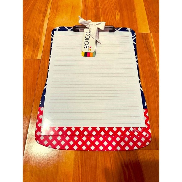 ALL For Color Red & Blue Anchor Clipboard & Matching Paper Set 9.5 x 13 - Picture 1 of 2